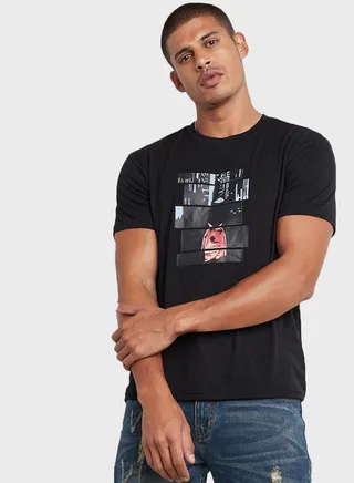 Printed Crew Neck T-Shirt