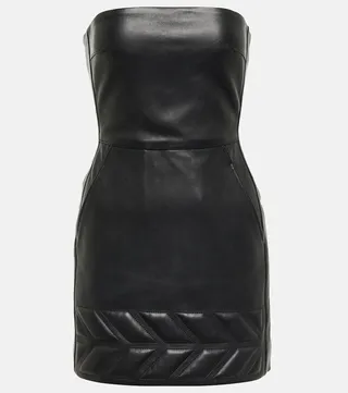 Leather minidress