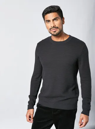 Knit Crew Neck Sweater