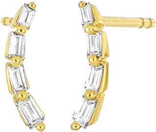 Getty Baguette Diamond Ear Crawlers