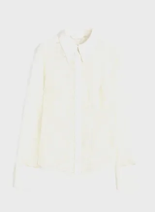 Lace Button Down Shirt