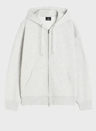 Zip Through Oversized Fit Hoodie