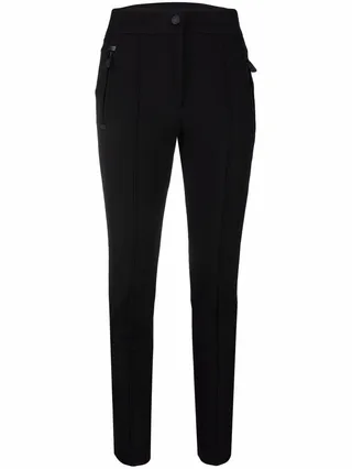 Zip-Pockets Slim-Cut Trousers
