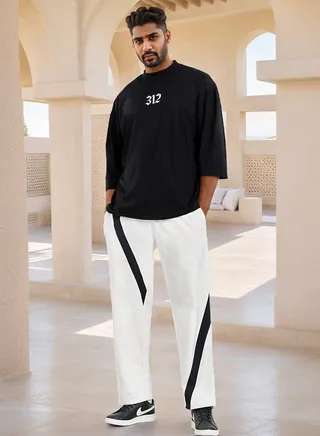 Contrast Panel Relaxed Fit Joggers