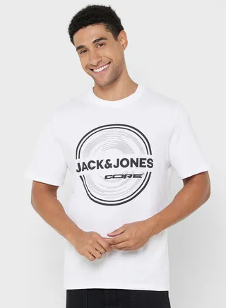 Logo Print Crew Neck T-Shirt