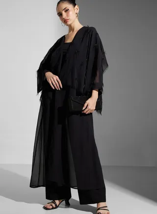 Feather Detail Abaya