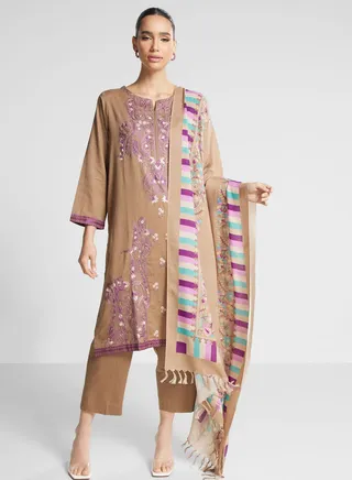 Embellished Kurti & Pant Set