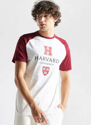 Text Print Crew Neck T-Shirt