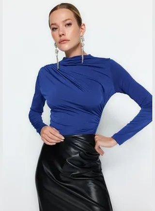 Saks Fitted Collar Detailed Bodysuit TPRAW24BD00008