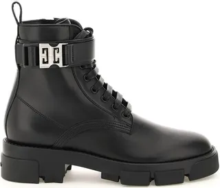 Givenchy Terra Leather Combat Boots