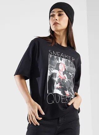 Printed Boxy T-Shirt