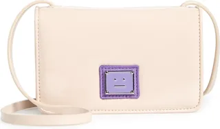 Mini Aggri Face Plaque Patent Crossbody Bag