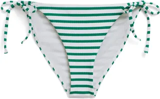 Stripe Ribbed Bikini Bottoms