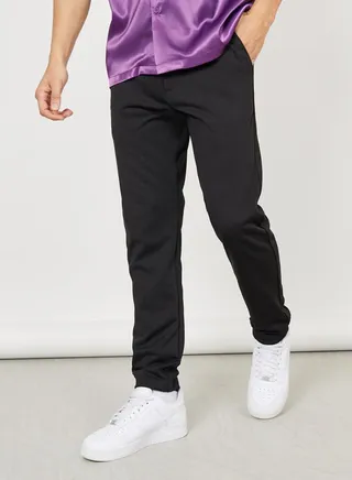 Mid Rise Knitted Slim Chino