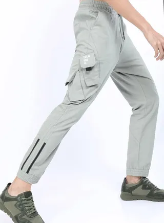 Printed Pocket Detail Joggers