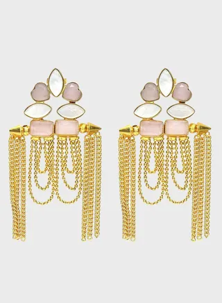 Rosalia Embellished Drop Earrings