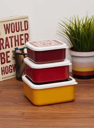 Snack Boxes Set Of 3 - Harry Potter (Hogwarts