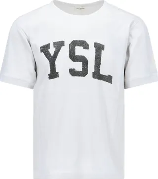 Saint Laurent YSL Vintage Print T-Shirt