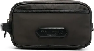 Logo-Patch Wash Bag