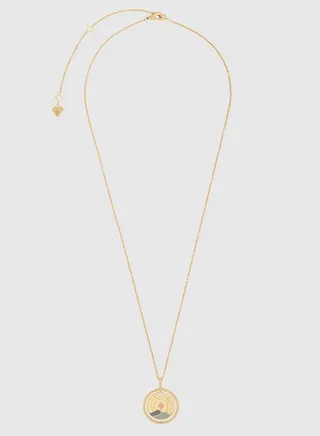 Milky Way Spinning Gold Necklace