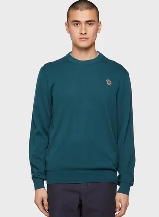 Zebra Logo Crew Neck Sweater