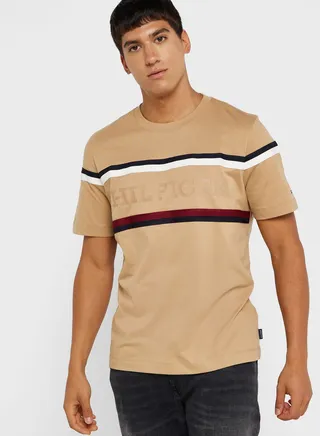 Striped Crew Neck T-Shirt