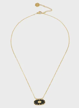 ASTRID OVAL CRYSTAL PENDANT NECKLACE