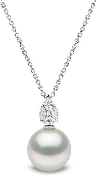 18kt white gold Starlight South Sea pearl and diamond necklace