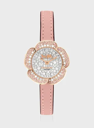 Lather  Strap Analog Watch