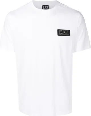 logo-patch cotton T-shirt