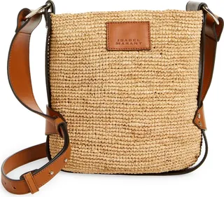 Mini Bayia Raffia Bucket Bag