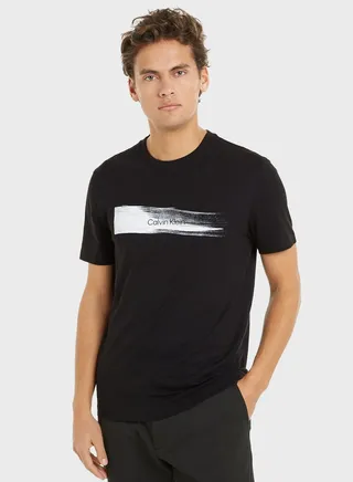 Brush Logo Crew Neck T-Shirt