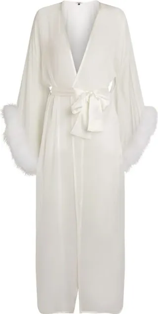 Gilda & Pearl Gp Robe Long Marabou