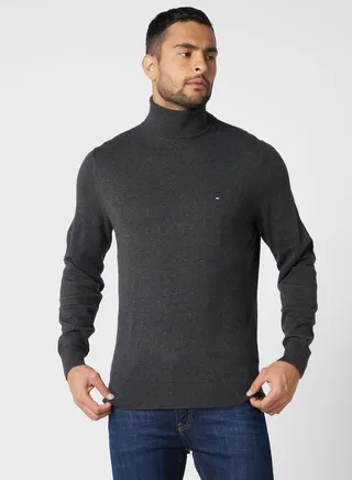 Turtle Neck Knitted Sweater