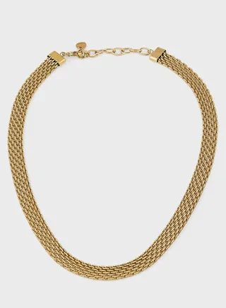 LOIS WOVEN LINK CHAIN NECKLACE