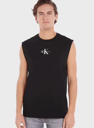 Logo Crew Neck Tank Top