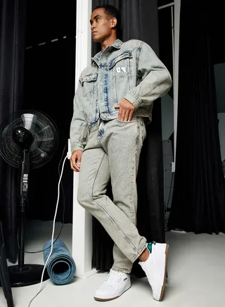 Mid Wash Boxy Denim Jacket