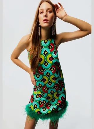 Printed Strappy Dress