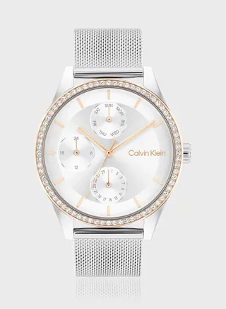 Steel Strap Analog Watch