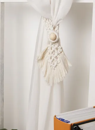 Tied Rope-Cotton Rope+Wood
