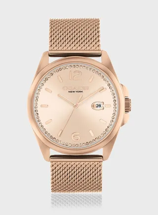 Steel Strap Analog Watch