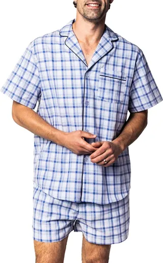 Seafarer Tartan Plaid Short Pajamas