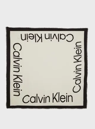 Logo Detailed Scarf
