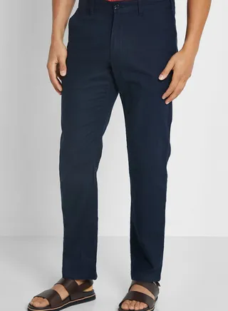 Essential Linen Straight Fit Trousers