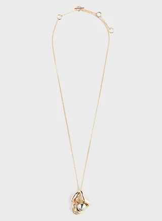 Organic-Shaped Pendant Necklace