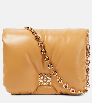 Goya Puffer Small leather shoulder bag