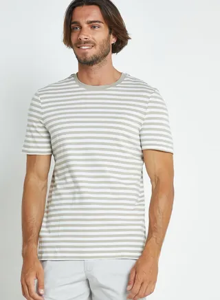 Striped Crew Neck T-Shirt