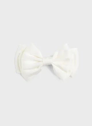 Satin Bow Hair Clip