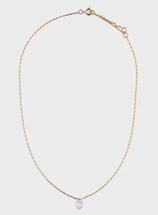 Rhinestone-Pendant Necklace