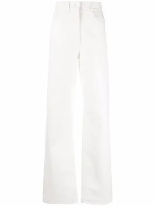High-Waisted Wide-Leg Trousers